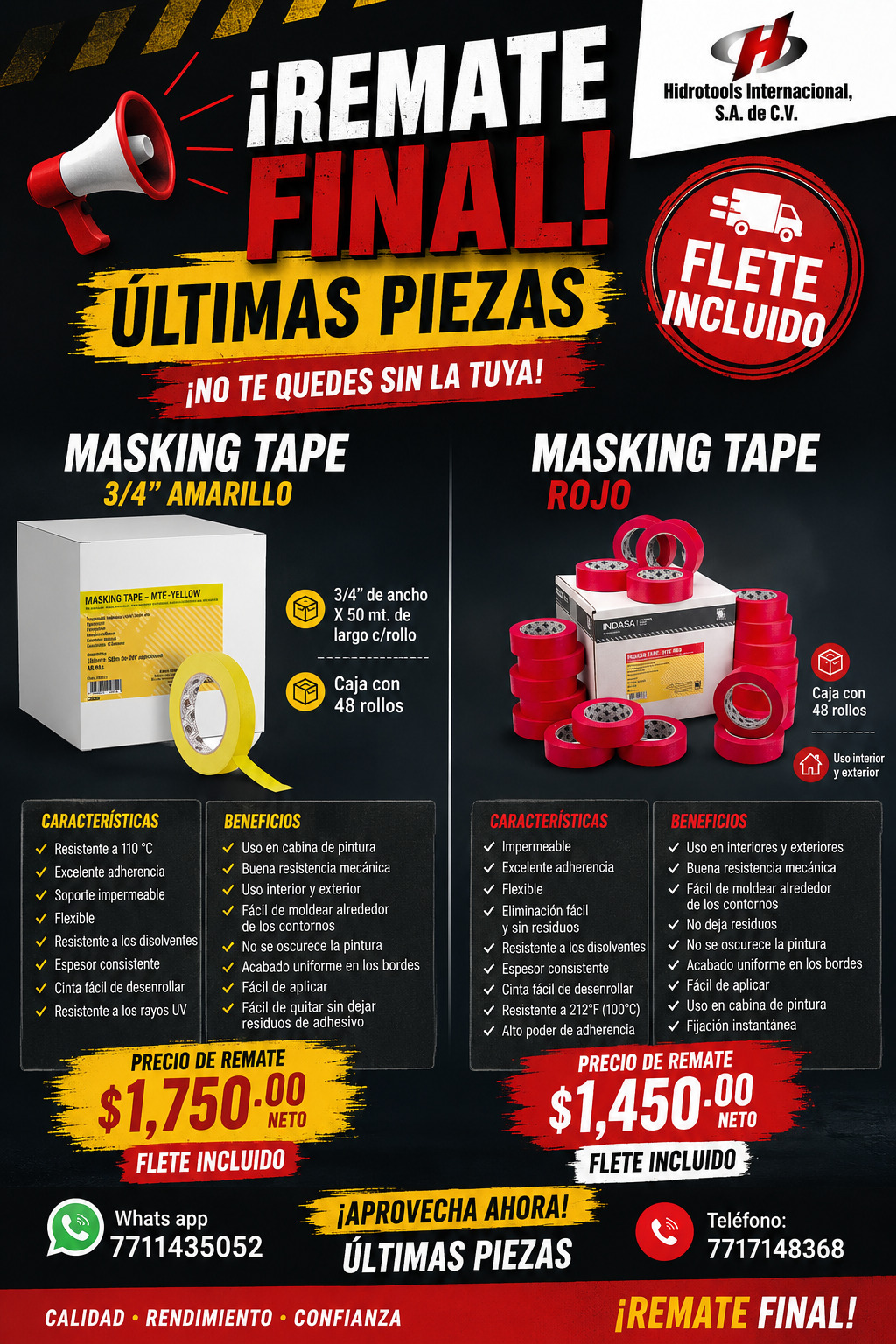 Remate final, últimas piezas